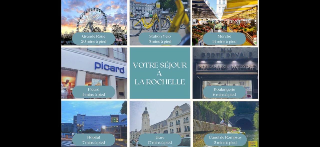 Le Coquet De Rompsay Paisible & Moderne Apartment La Rochelle  Ngoại thất bức ảnh